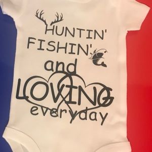 Hunting and loving onesie